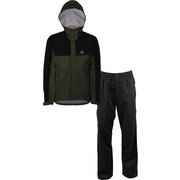 メンズ３Ｌコンバットレインスーツ MENS 3L COMBAT RAIN SUIT ODS92030 389009 カーキブラック XOサイズ [アウトドア レインウェア上下セット メンズ]