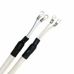 吊り下げ式照明器具用 丸打ちコード 端子付き 2m 白 RF-075-10 W