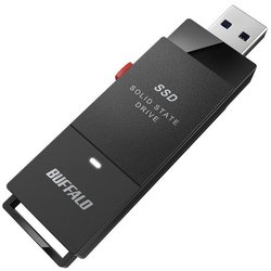 外付けSSD スティック型 SSD-PUTU3Cシリーズ 250GB USB 3.2（Gen1）対応 USB-A接続 耐振動・耐衝撃 ケーブルレス TV録画対応 ブラック SSD-PUT250U3-BKC