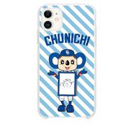 dra21cha5-12 [iPhone12 /iPhone12 Pro 用 ケース 中日ドラゴンズ 2021年度 ストライプ（背景クリア）]