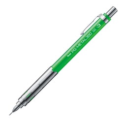 シャープペン PG-METAL350（ピージーメタル 350） 0.3mm HB ノック式 製図用 本体色：グリーン PG313-D