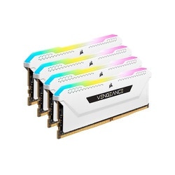 VENGEANCE RGB PRO SL DDR4 UDIMM 32GB （8GBx4） DDR4-3600 （PC4-28800） CL18/1.35V XMP2.0 White CMH32GX4M4D3600C18W