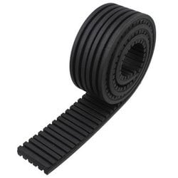 両面スジ入りゴム 50×1000mm KWB-5010