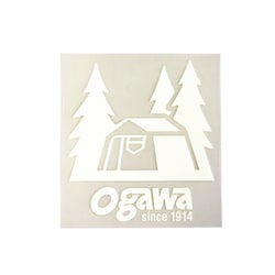 ogawaカッティングステッカー ロゴステッカー ホワイト Lサイズ 8060003000