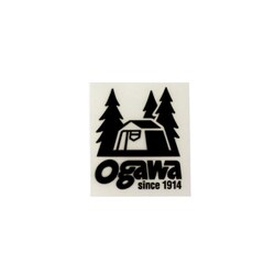 ogawaカッティングステッカー ロゴステッカー ブラック Sサイズ 8060001090