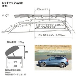 ヨドバシ.com - CARMATE CARMATE INNO イノー IF44BK [ロッドボックス