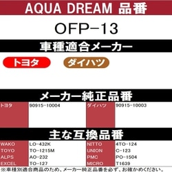 ヨドバシ.com - アクアドリーム AQUA DREAM AD-OFP-13 [PLATINUM オイルフィルター トヨタ・ダイハツ車用 （純正品番： 90915-10004等）] 通販【全品無料配達】