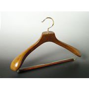 NM12-14 [木製ハンガー 茶染め 40cm バー付]