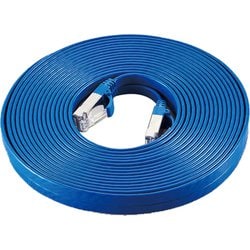 LANケーブル CAT7準拠 フラット 10m ブルー LD-TWSF/BU10