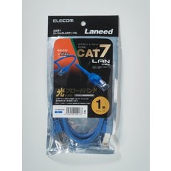 LANケーブル CAT7準拠 やわらか 1.0m ブルー LD-TWSY/BU1