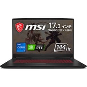 リフレッシュレート144Hz液晶パネル搭載 大画面・高性能ゲーミングノートPC 17.3インチ/インテル Core i7-11800H/NVIDIA GeForce RTX 3050 Ti Laptop GPU/メモリ 16GB/SSD 512GB/Windows 10 Home KATANA-GF76-11UD-471JP