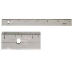 タケダ直定規 360×3mm 目盛付 23-0320
