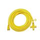 トライアングルタップ 延長コード10m イエロー TA649EY-10