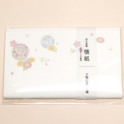 懐紙 手鞠に春秋文様 No.3003