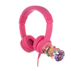 キッズ用ヘッドホン ピンク BuddyPhones Explore+ Foldable with Mic Pink