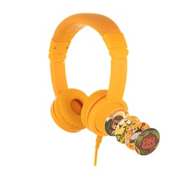 キッズ用ヘッドホン イエロー BuddyPhones Explore+ Foldable with Mic Yellow