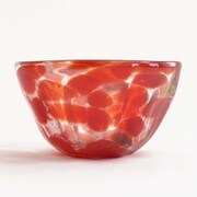 琉球ガラス 波の花 小鉢 赤