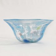 琉球ガラス 波の花 大鉢 水