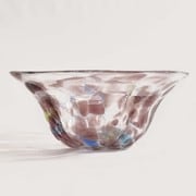 琉球ガラス 波の花 大鉢 紫