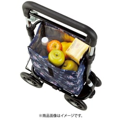 ほぼ未使用◆【マキテック】どこでもキャリー ◆紺花柄◆ショッピングカート マキテック】シルバーカー どこでもキャリー RS-300