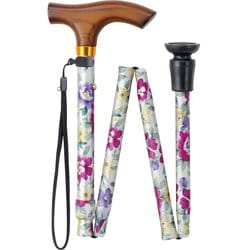 白花柄 あなたの相棒2 花柄ステッキ 折り畳み OT-810
