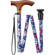 青花柄 あなたの相棒2 花柄ステッキ 折り畳み OT-311
