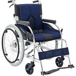ネイビー 車いす カラーズ 自走式 KC-1DB