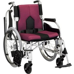 パープル 多機能車いす カラーズ 自走式 KC-2PU