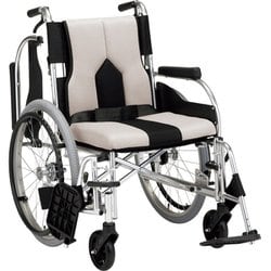 ライトグレー 多機能車いす カラーズ 自走式 KC-2LG