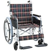 グリーンチェック 車いす ワイドタイプ 自走式 KS50M-46GCS