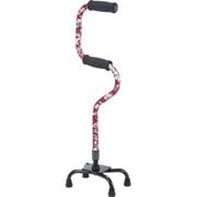 赤花柄 2段階4点支柱杖 軽量タイプ OT-37RE