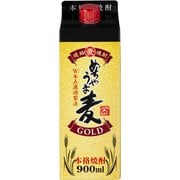 本格麦焼酎 25度 めちゃうま麦ゴールド スリムパック 900ml [焼酎]