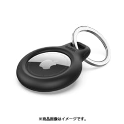 F8W973btBLK [AirTag用キーリング保護ケース （ブラック）]