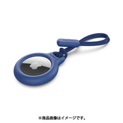 F8W974btBLU [AirTag用ストラップ保護ケース（ブルー）]