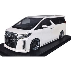 入荷中イグニッションモデル　1/18　トヨタ　アルファード　30系後期　ミニカー　ホワイトパール　IG2428　新品 hpi・racing