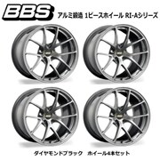 RI-Aシリーズ RI-A003 アルミ鍛造 1ピースホイール サイズ:18インチ×9.5 INSET:22 H/P.C.D:5/114.3 PFS/BORE:PFS カラー:ダイヤモンドブラック (ホイール4本セット:受注生産品)