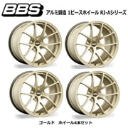 RI-Aシリーズ RI-A009 アルミ鍛造 1ピースホイール サイズ:18インチ×9.5 INSET:40 H/P.C.D:5/120.0 PFS/BORE:PFS カラー:ゴールド (ホイール4本セット:受注生産品)