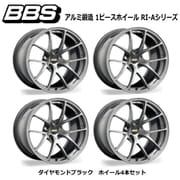 RI-Aシリーズ RI-A018 アルミ鍛造 1ピースホイール サイズ:18インチ×9.5 INSET:35 H/P.C.D:5/114.3 PFS/BORE:PFS カラー:ダイヤモンドブラック (ホイール4本セット:受注生産品)