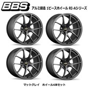 RI-Aシリーズ RI-A019 アルミ鍛造 1ピースホイール サイズ:18インチ×7.5 INSET:48 H/P.C.D:5/114.3 PFS/BORE:PFS カラー:マットグレイ (ホイール4本セット:受注生産品)