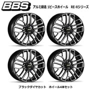 RE-Xシリーズ RE-X010 アルミ鍛造 1ピースホイール サイズ:18×8.5 INSET:42 H/P.C.D:5/114.3 PFS/BORE:PFS カラー:ブラックダイヤカット (ホイール4本セット:受注生産品)
