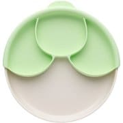 miniware ひっくり返らない食器 仕切り付きミールセット ライム