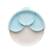 miniware ひっくり返らない食器 仕切り付きミールセット アクア