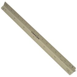 三角スケール オールアルミ 15cm 建築士 27-0730