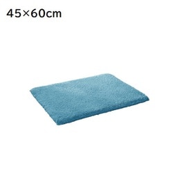 思わず頬ずりしたくなるタオル エンジェルステップバスマット 45×60cm ブルー