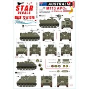 SD72-A1076 1/72 ミリタリー用デカール ベトナム戦争 ベトナムでのオーストラリア軍♯2 M113APC/M113A1/M125A1自走迫撃砲/M577コマンドポスト [プラモデル用品]
