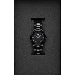 Daniel Wellington 腕時計 Iconic Link Ceramic B 28 DW00100415 Iconic Link - Silver watch with Black dial 36mm | DW