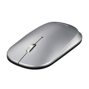 ワイヤレスマウス モバイルマウス FLEXUS(フレクサス) Bluetooth5.0接続 BlueLED 3ボタンタイプ 電池式 速度切替 耐衝撃 静音 ノーマル/シルバー BSMBB330NSV
