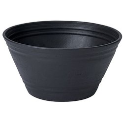 メダカの円水鉢 黒 [メダカ用飼育鉢]