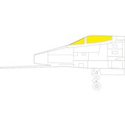 EDUJX278 1/32 樹脂製 F-100C Tフェース 両面塗装マスクシール （トランぺッター用） [プラモデル用品]
