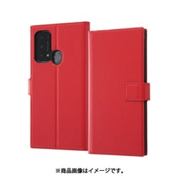 RT-OPR5ATLC2/R [OPPO Reno5 A  手帳型 耐衝撃ケース ソフトタイプ マグネット/レッド]